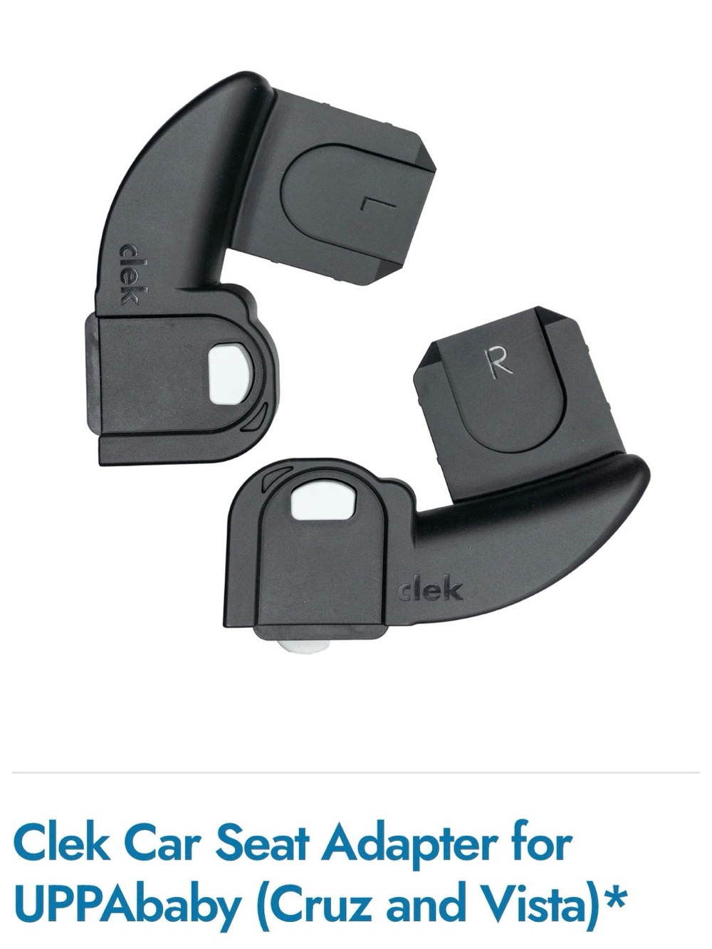 Clek Black Car Seat Adapter for UPPAbaby Cruz and Vista